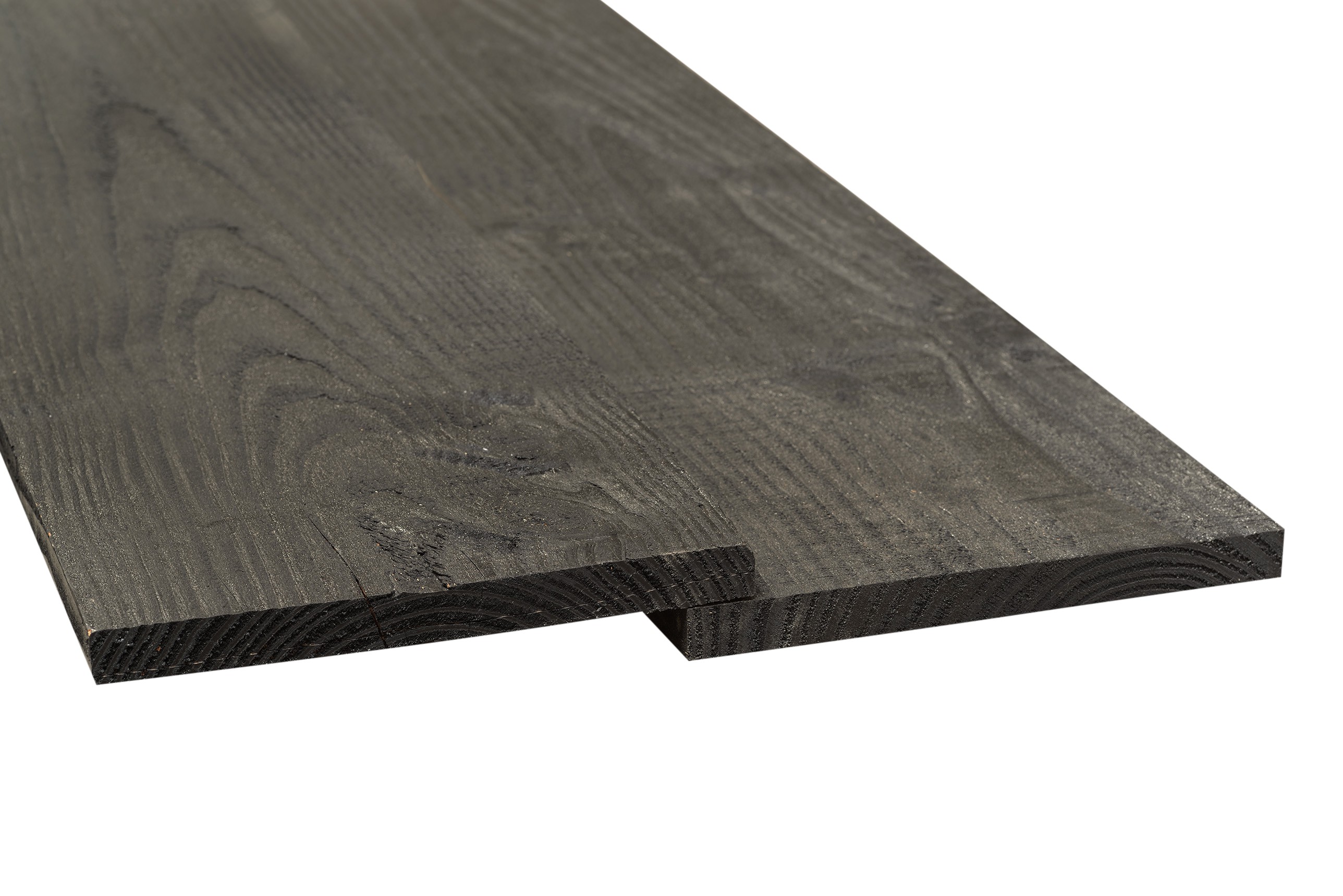 Douglas plank zwart 22x150x5000