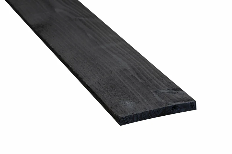 Douglas schuttingplank bezaagd zwart 16x140