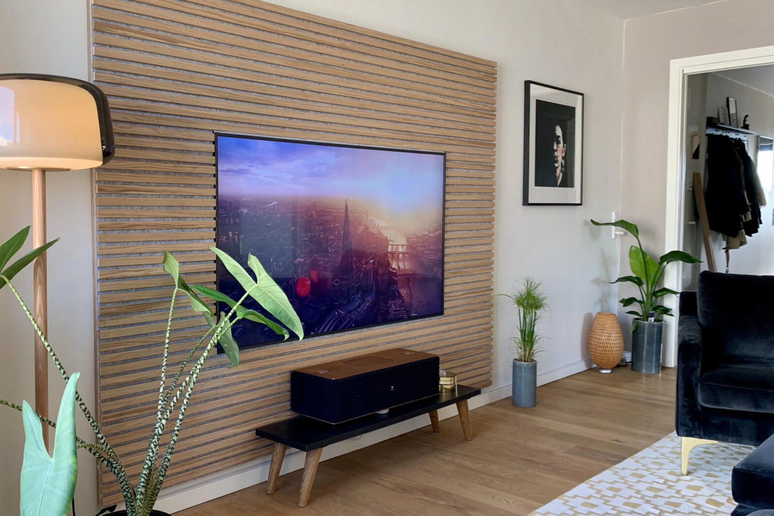 Akupanel Klassiek Eiken (Grijze vilt) 600x2400 mm