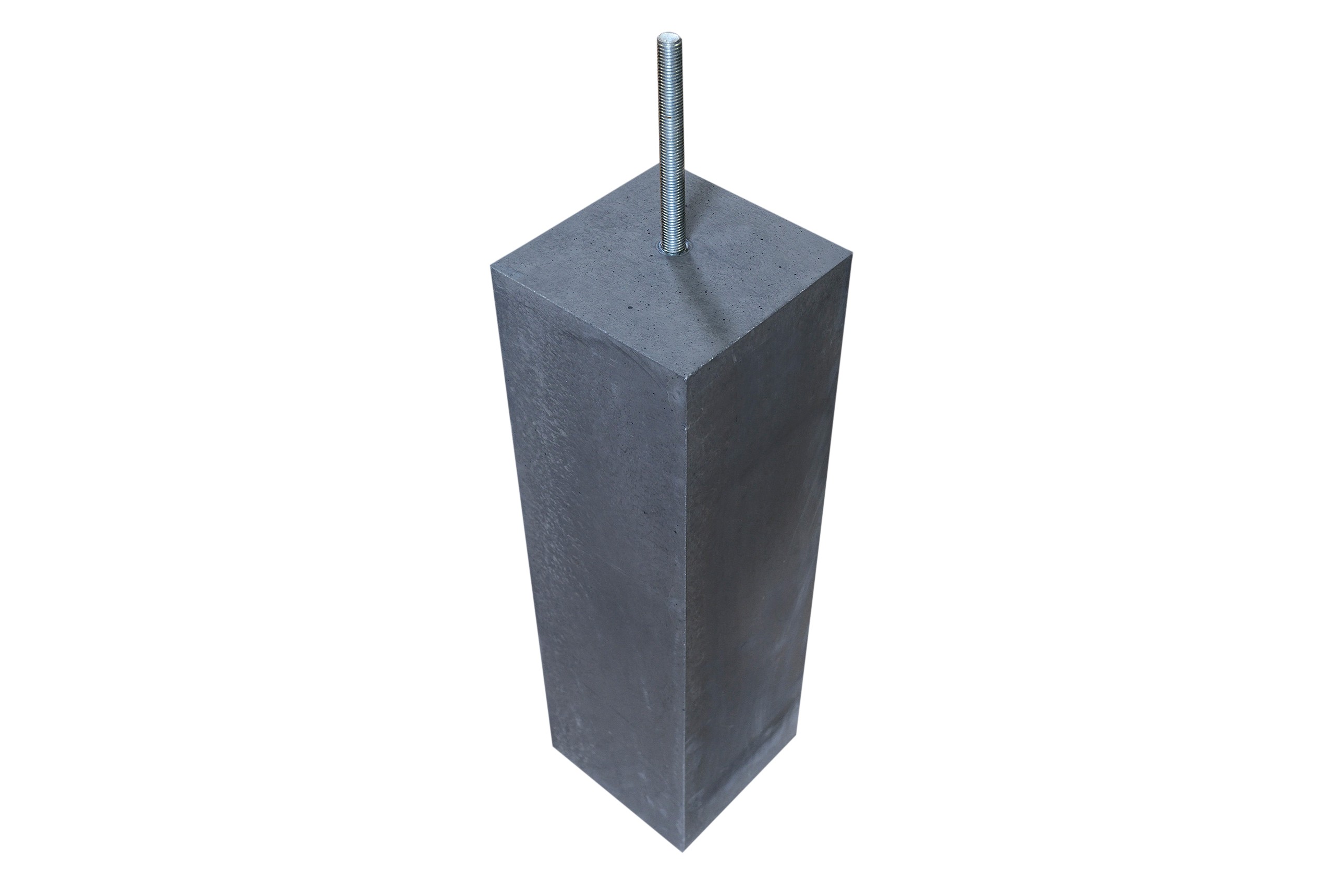 Betonpoer antraciet 120 mm zonder facetrand