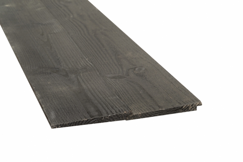 Vuren geimpregneerd Zweeds rabat zwart gespoten 28x195