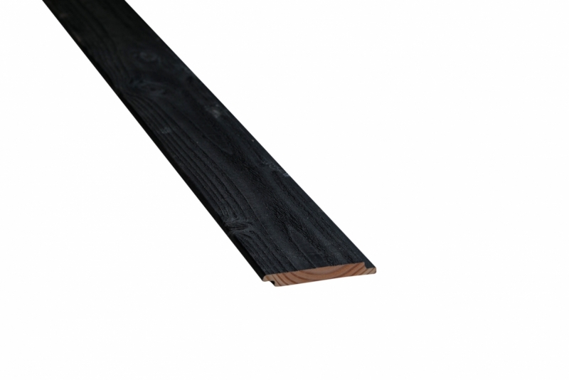 Sponningplank zwart 16x190x5000