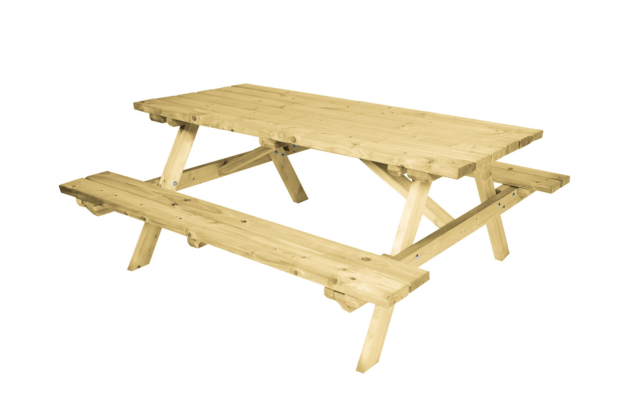 Vuren picknicktafel 74x160 cm