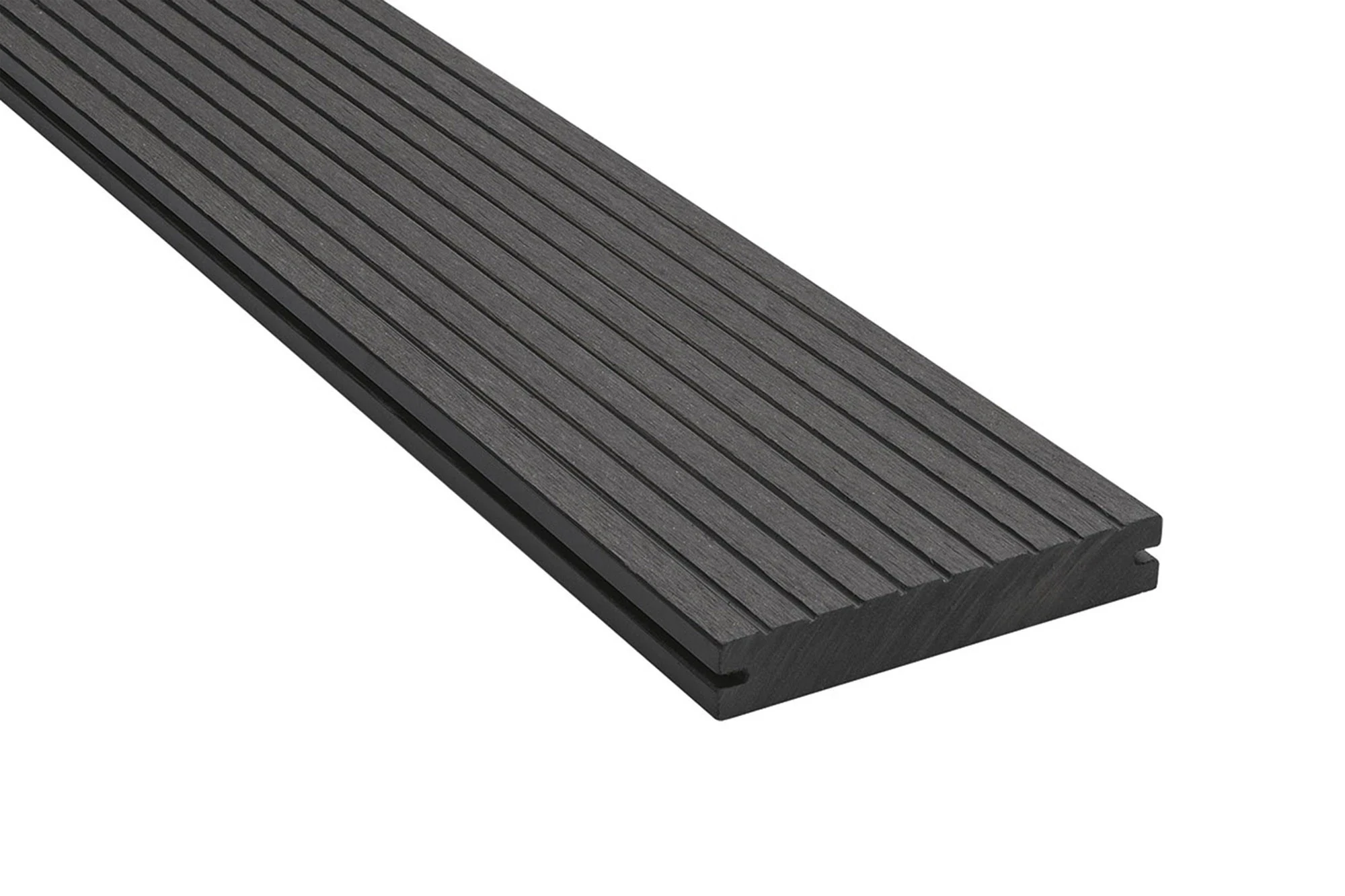 Vlonderplank Composiet Massief Antraciet Zwart 23x140 mm