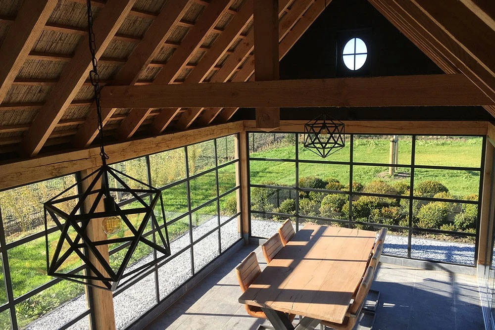 Stalen raam Ossenoog Enkel glas 620x800 mm