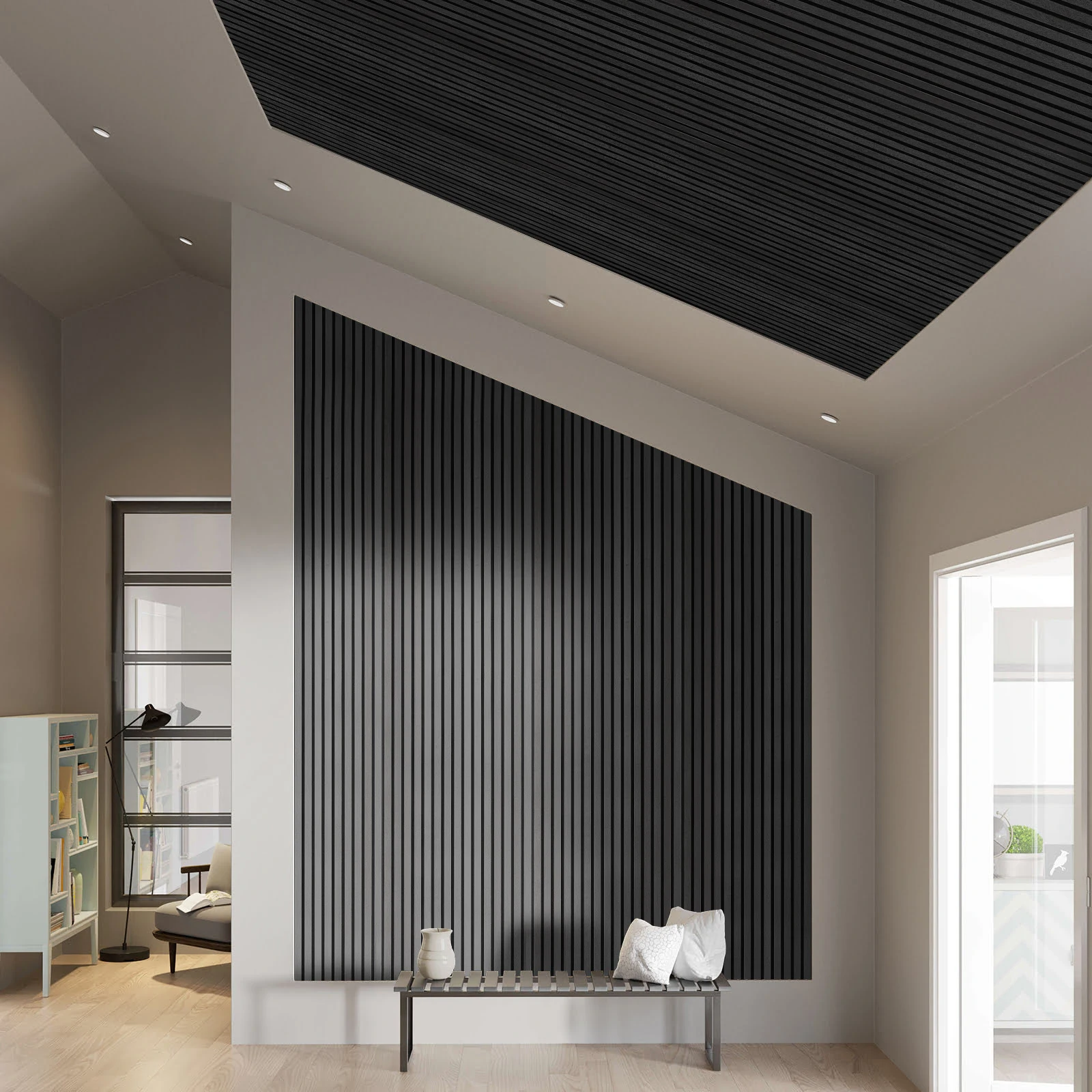 Akupanel Black Ash 600x2400 mm