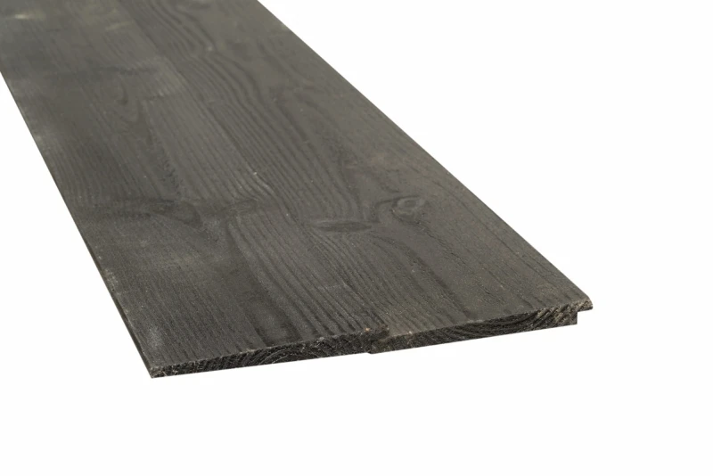 Vuren geimpregneerd Zweeds rabat zwart gespoten 23x195