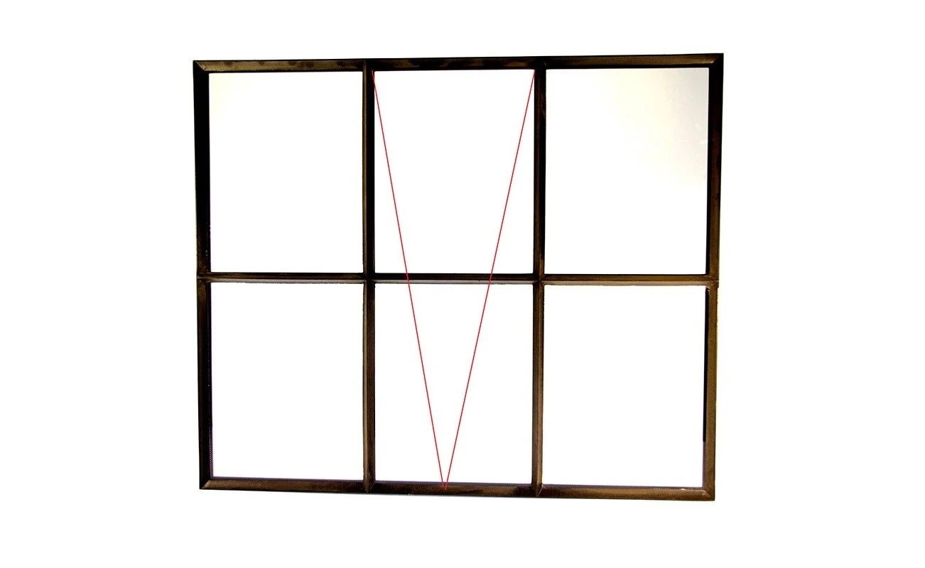 Stalen raam Openklapbaar Dubbel glas 980x820 mm