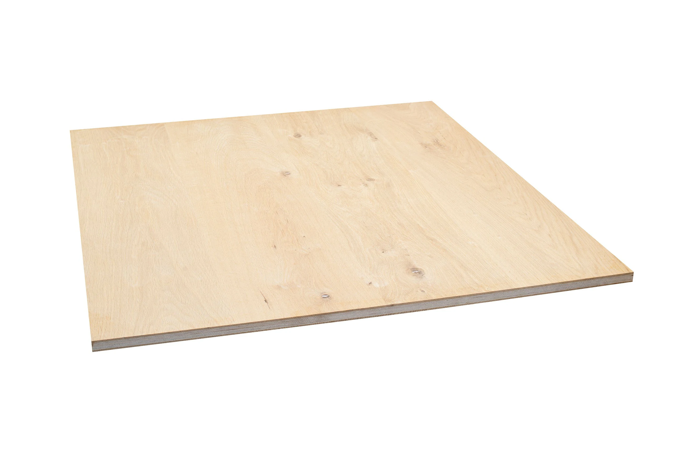 Eiken dikfineer 4 mm op  plaat  foutvrij-Rustiek A 20x1220x2400 mm