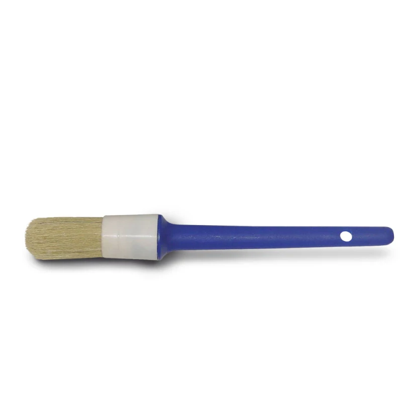 Wegwerpkwast rond 22 mm wit haar