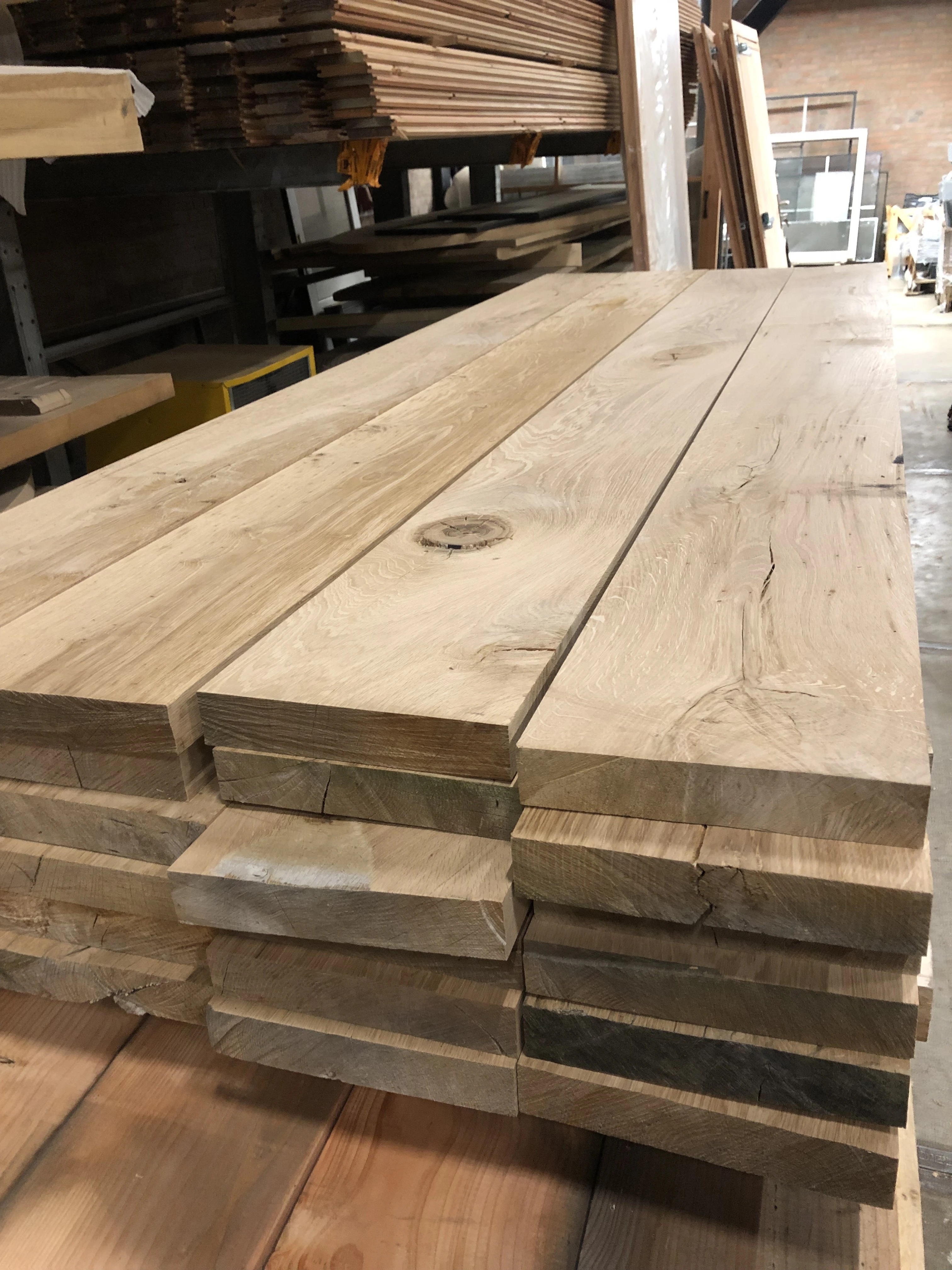 Eiken meubelhout Extra Rustiek 40x140x2500