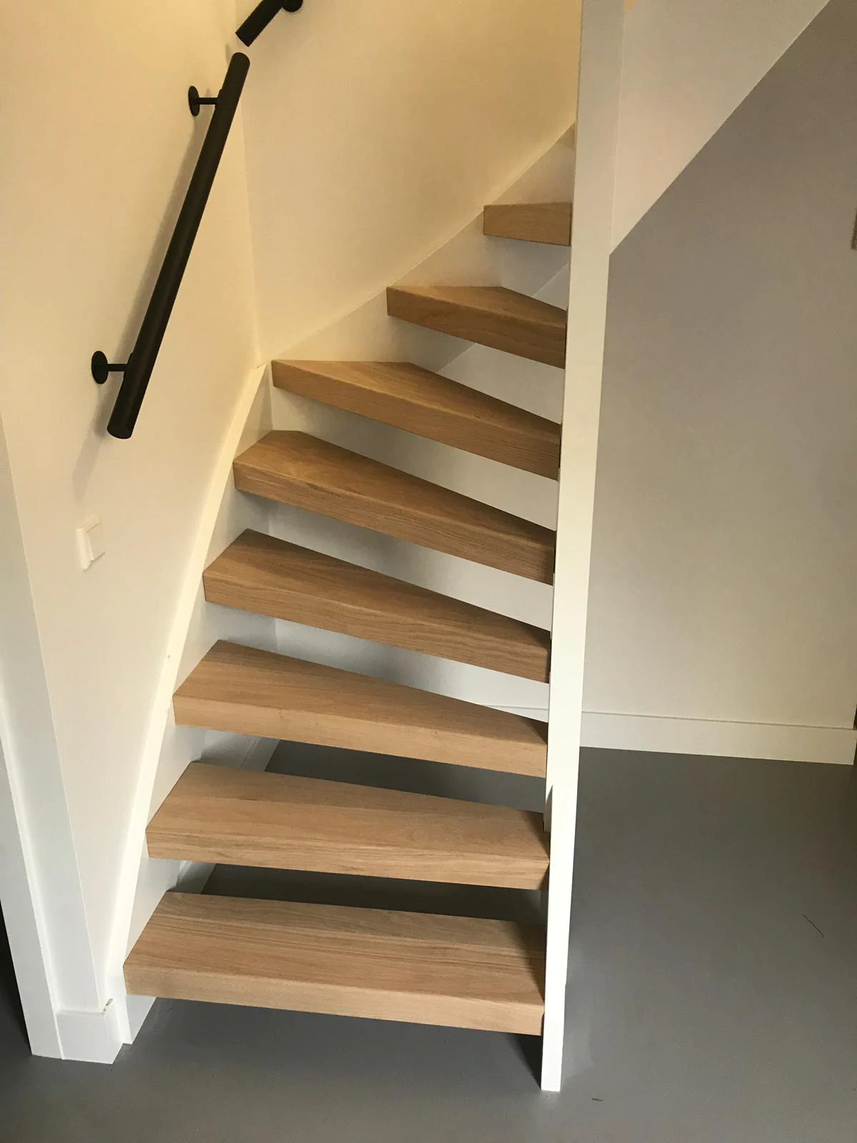 Eiken overzet traptreden foutvrij 600x1600 mm