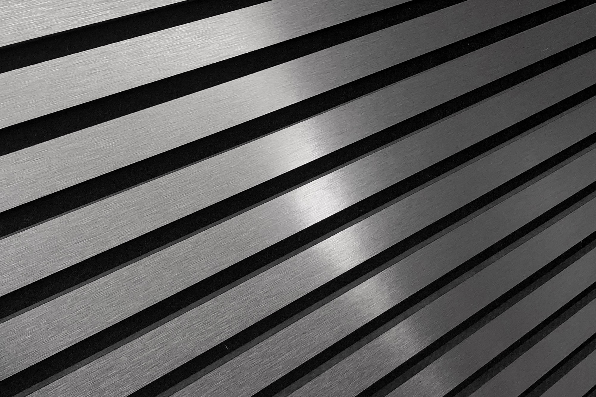 Akoestisch Paneel Nawood Metal Dark Grey 600x3000 mm