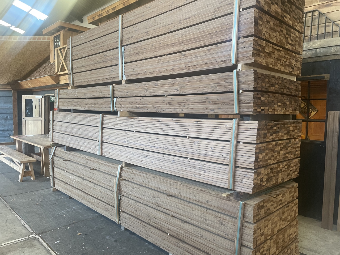 Thermisch Grenen Rhombus 18x68x2700 mm