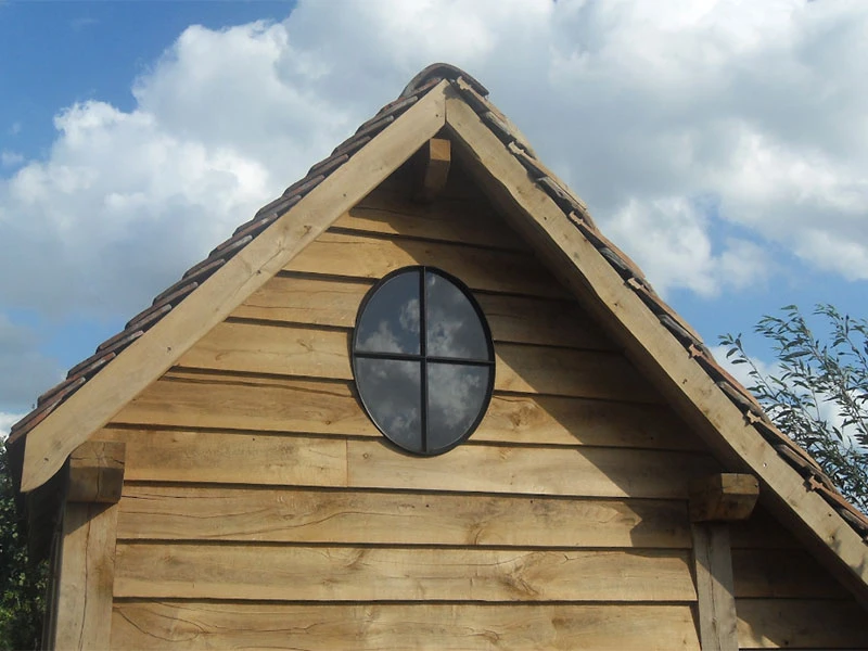 Stalen raam Ossenoog Enkel glas 620x800 mm