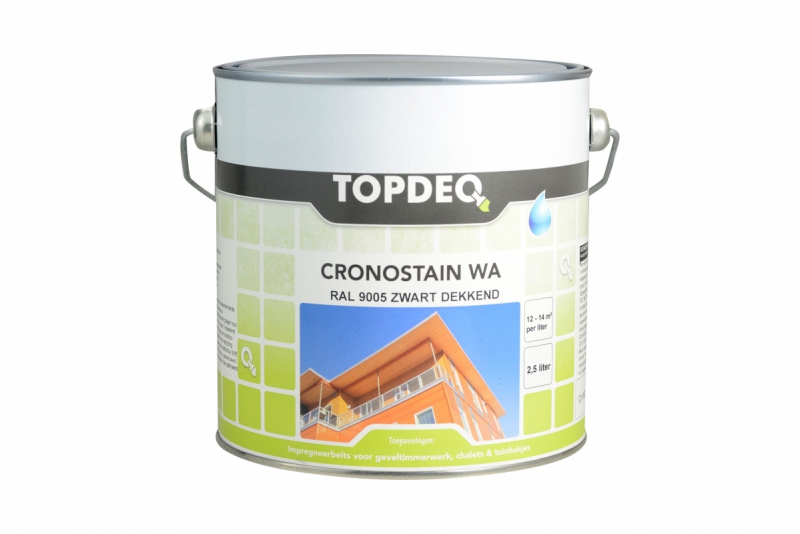 Topdeq Beits zwart 2.5 liter