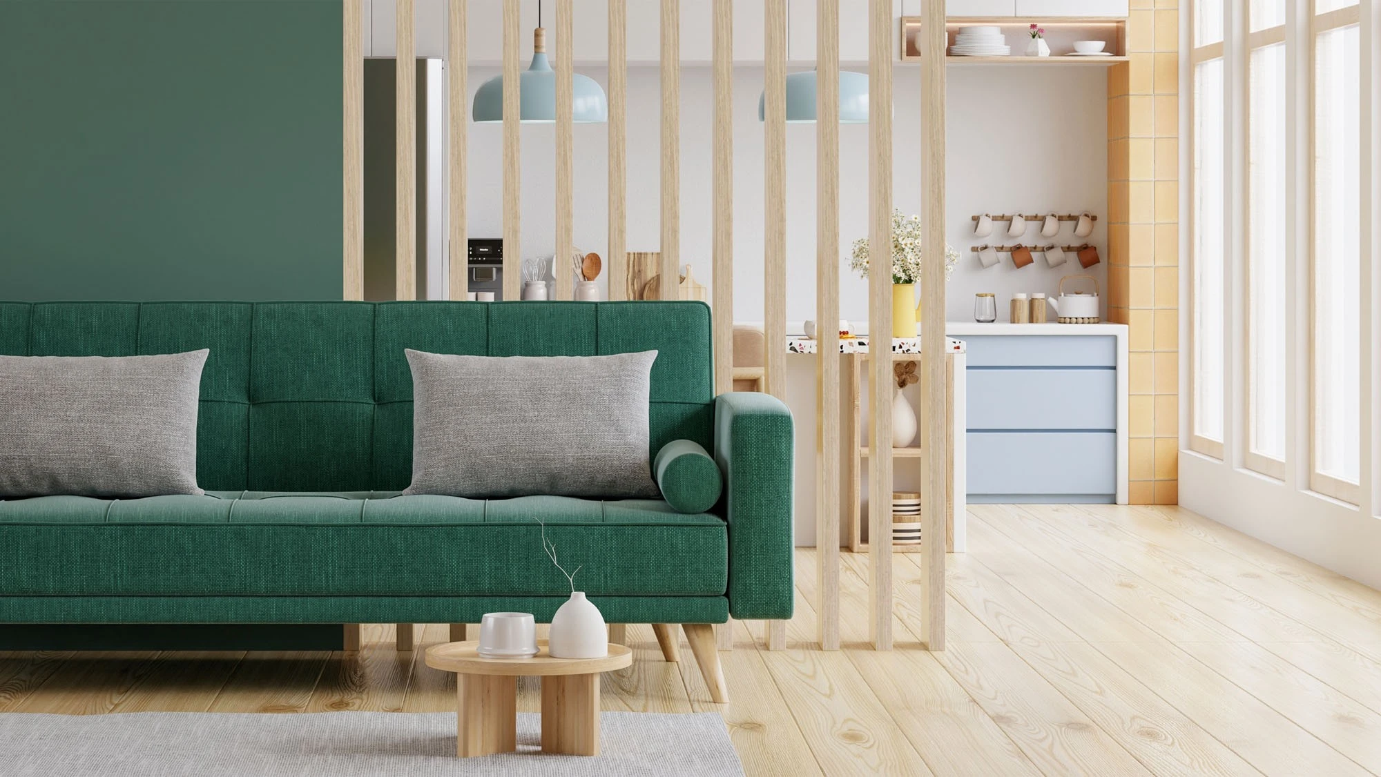 Eiken gefineerde balken 51x100 mm