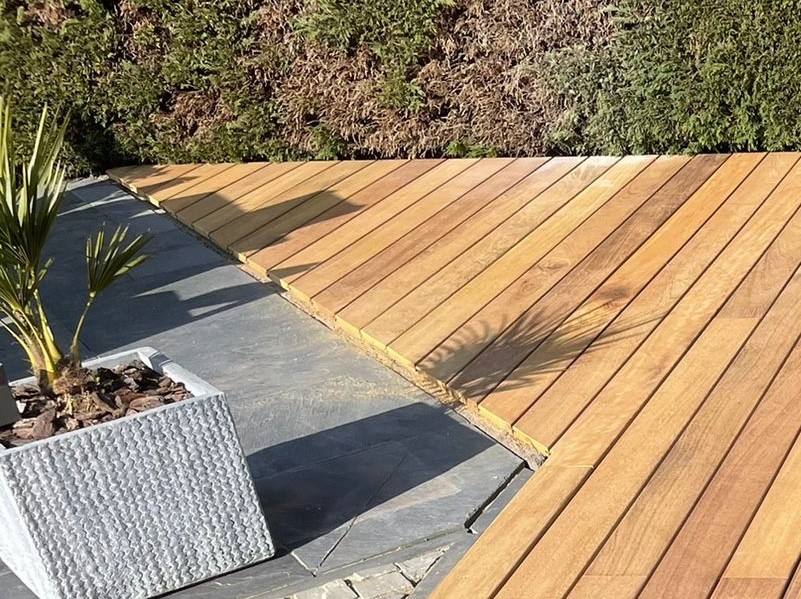 Iroko Vlonderplank 26x165x2150