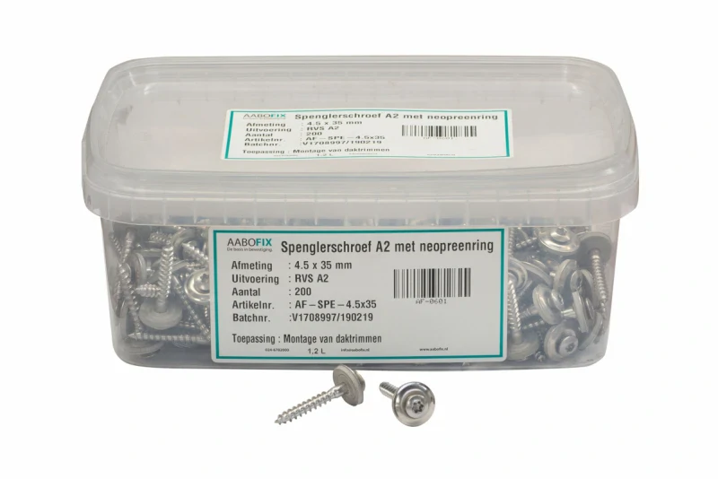 Spenglersschroef RVS 4,5x35 mm 200 stuks