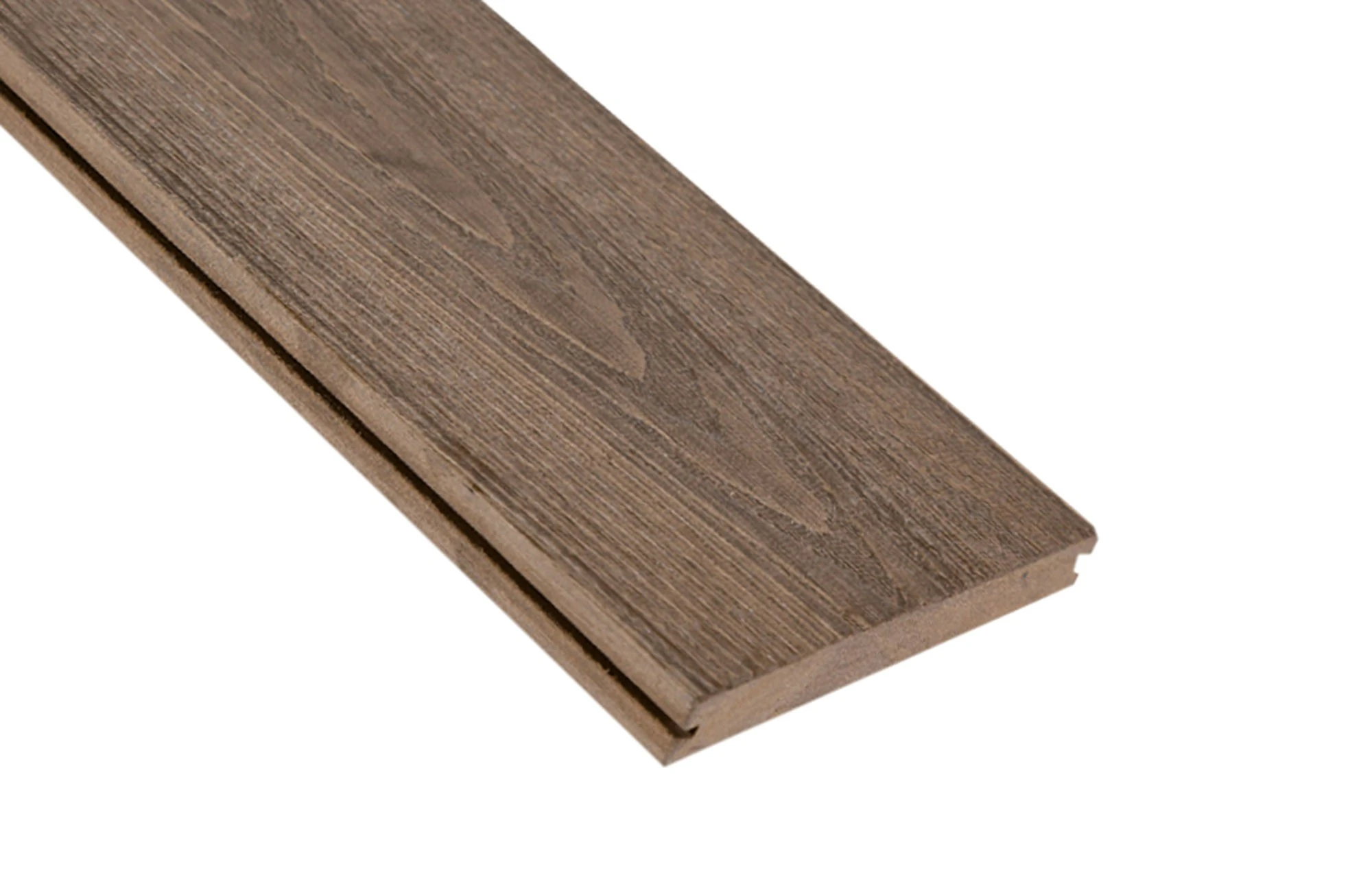 Vlonderplank Composiet Massief Vintage Noot Bruin 19x135 mm