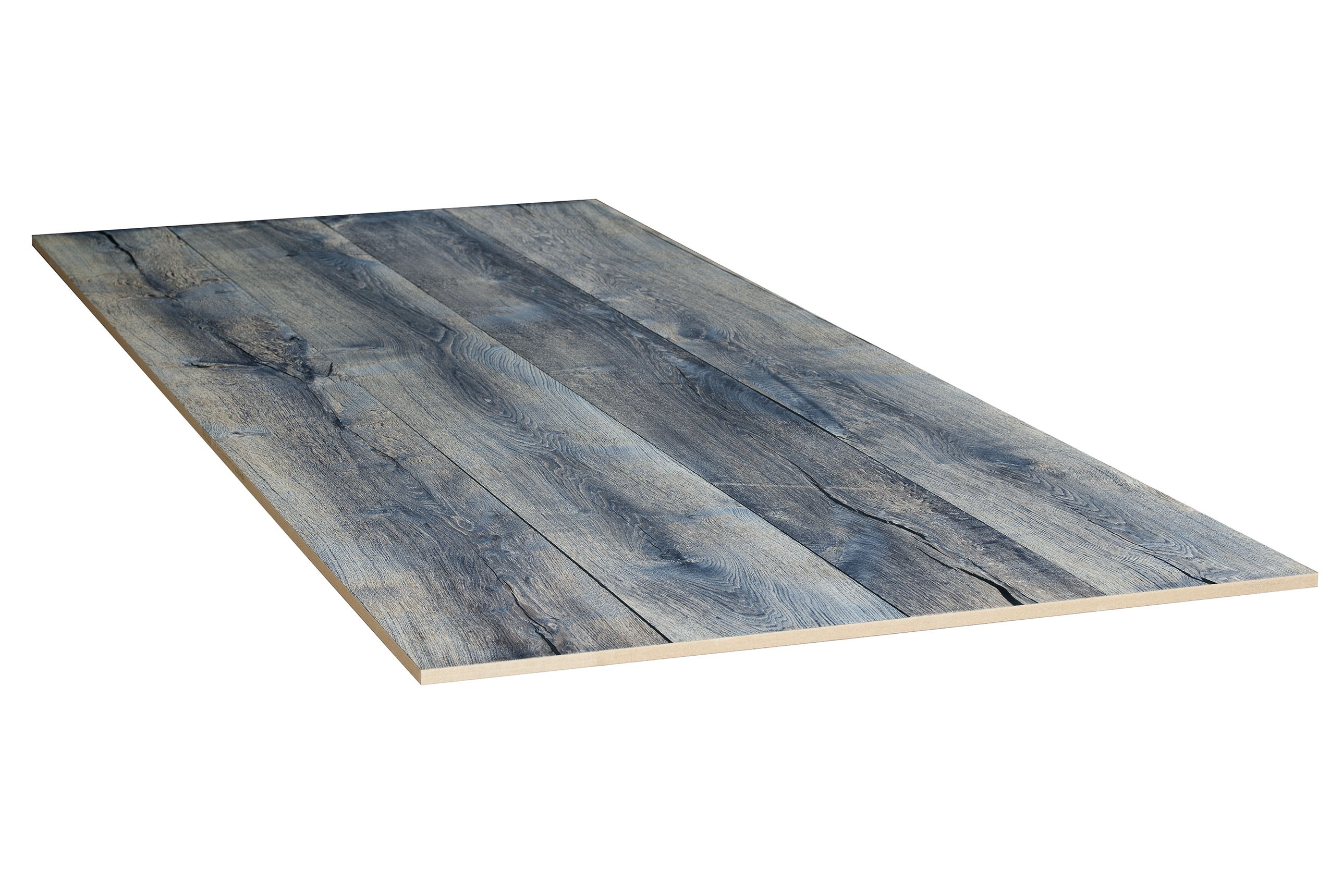 Eiken Balkenhout fineer 0,9 mm op  plaat  jeans colour   20x1210x3040 mm