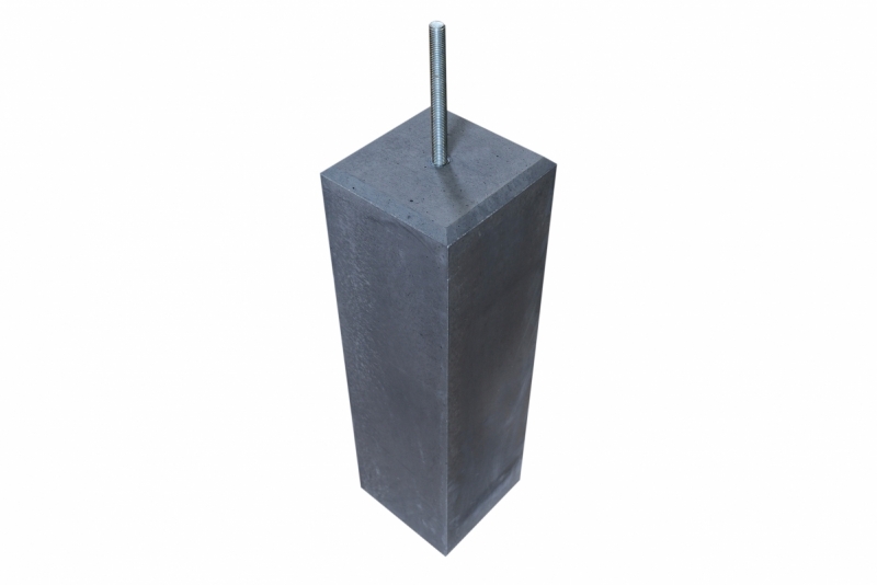 Betonpoer antraciet 200mm met facetrand product afbeelding