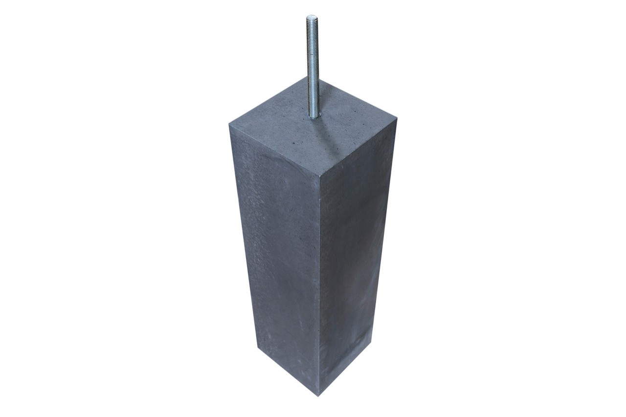 Betonpoer antraciet 200 mm zonder facet rand product afbeelding