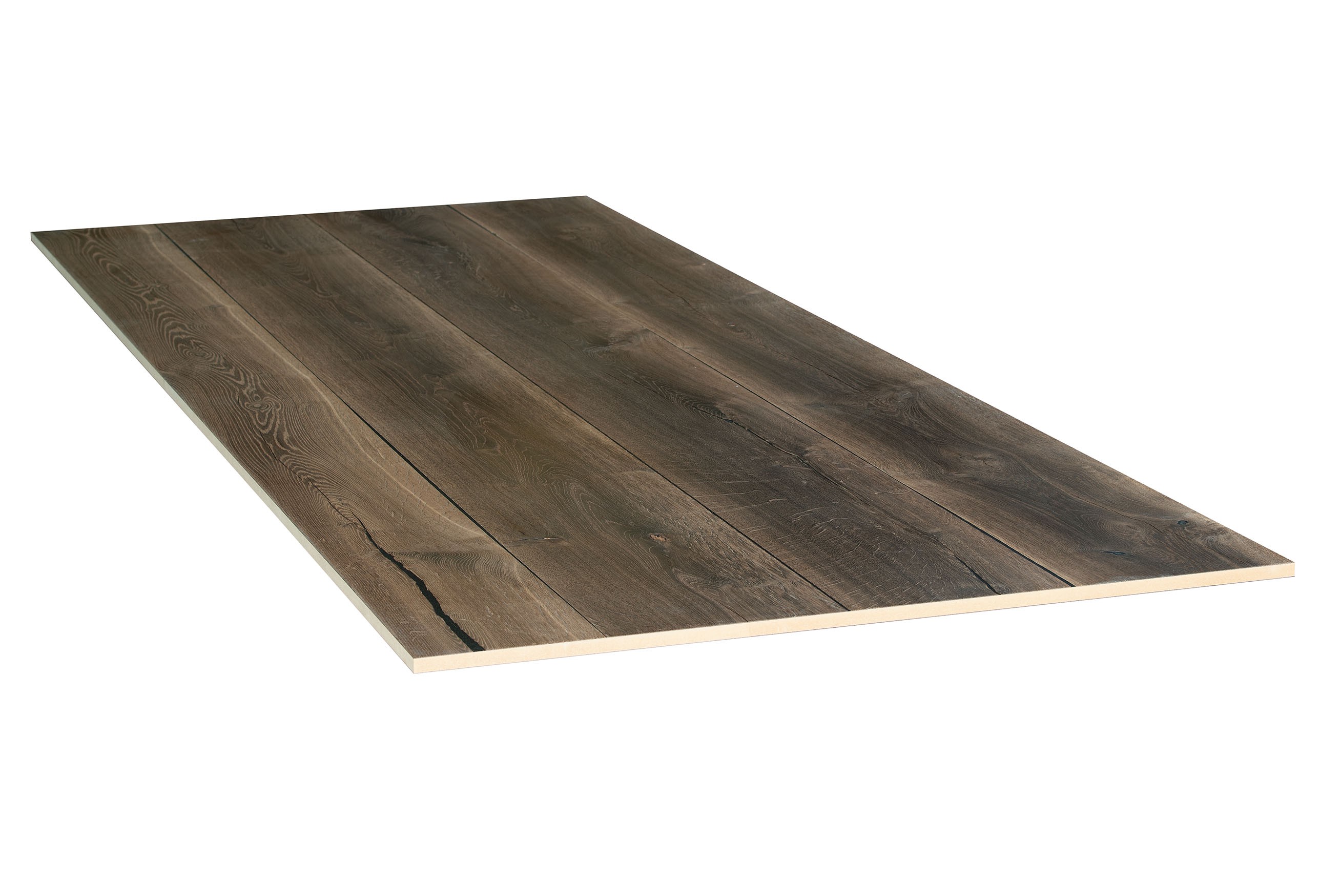 Eiken Balkenhout fineer 0,9 mm op  plaat  gerookt  20x1210x3040 mm product afbeelding