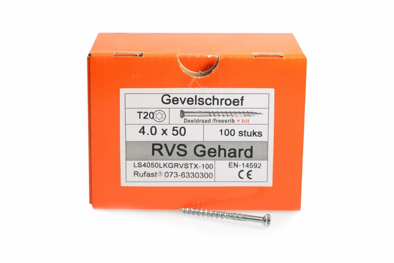 Gevelschroef RVS 50mm product afbeelding