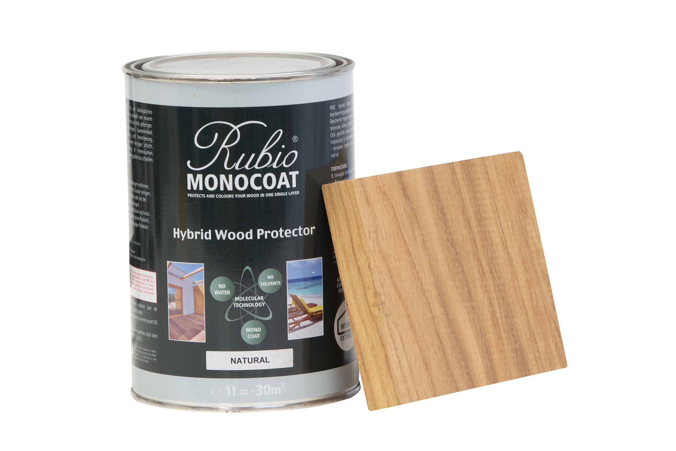 Monocoat hybrid wood protector natural 1 liter product afbeelding