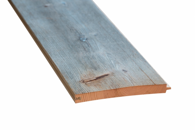 Oude ruwe planken met mes&groef gedroogd / geborsteld kleur Grijs product afbeelding