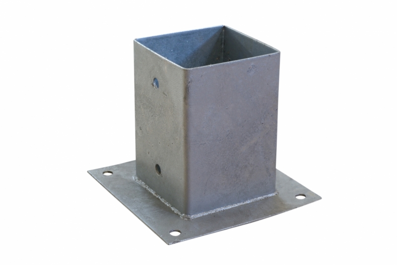 Paalhouder met plaat 70 mm product afbeelding