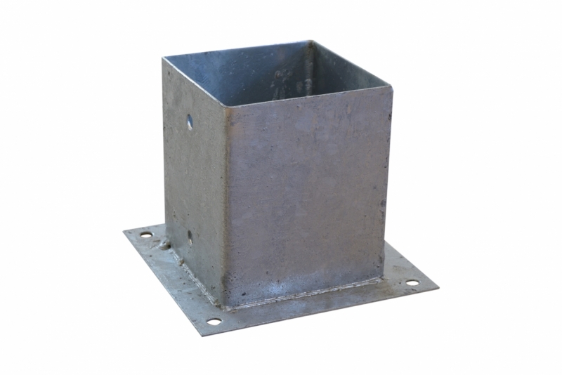 Paalhouder met plaat 120 mm product afbeelding