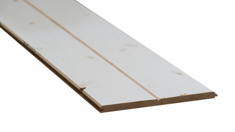 Vuren vellingdelen wit gegrond 18x145x4800 product afbeelding