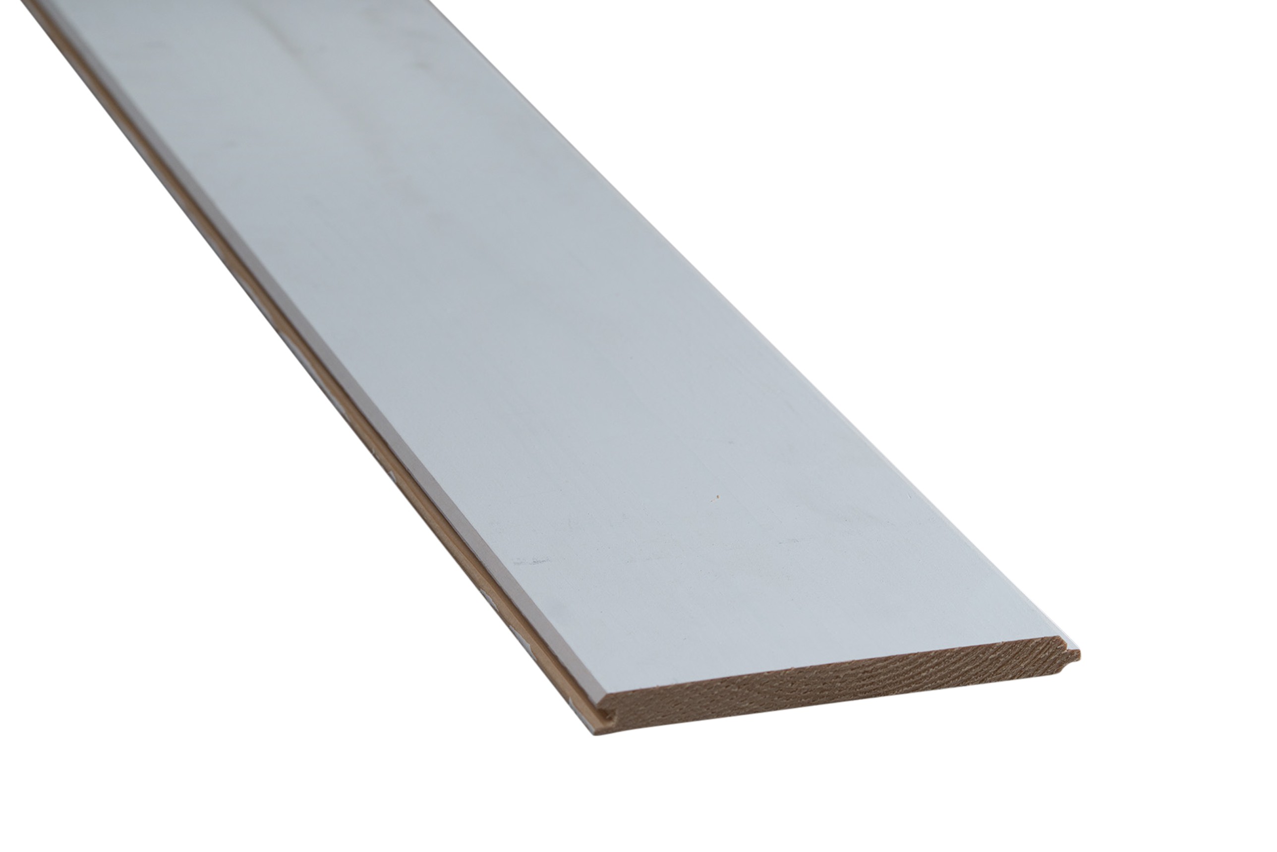 Vuren vellingdelen  rondom wit gegrond 18x165x5100 mm product afbeelding