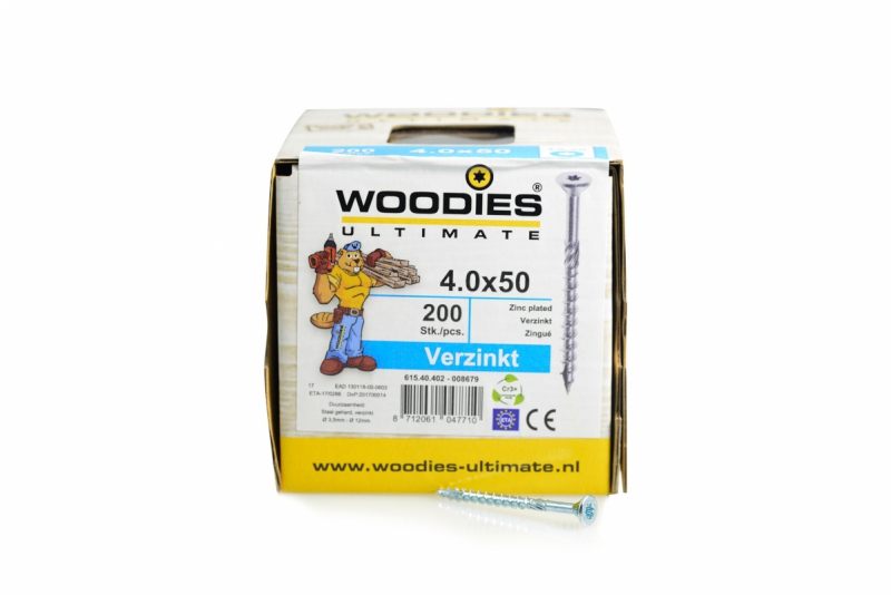 Woodies - Schroefverzinkt 4x50 mm product afbeelding