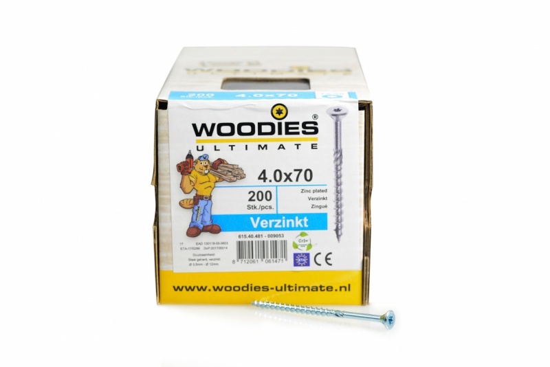 Woodies - Schroefverzinkt 4x70 mm product afbeelding