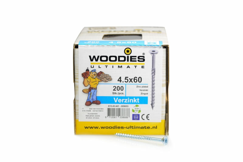 Woodies - Schroefverzinkt 4,5x60 mm product afbeelding