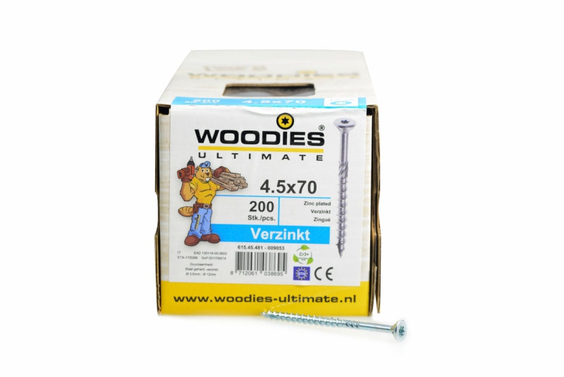 Woodies - Schroefverzinkt 4,5x70 mm product afbeelding