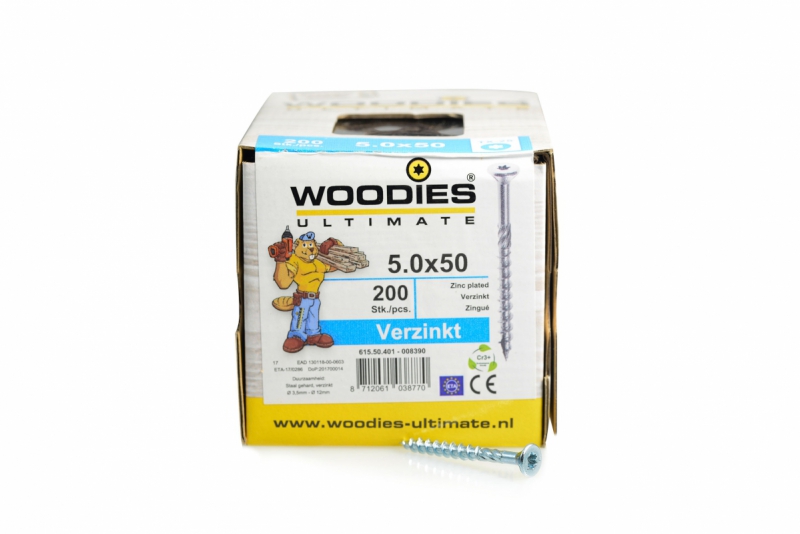 Woodies - Schroefverzinkt 5x50 mm product afbeelding