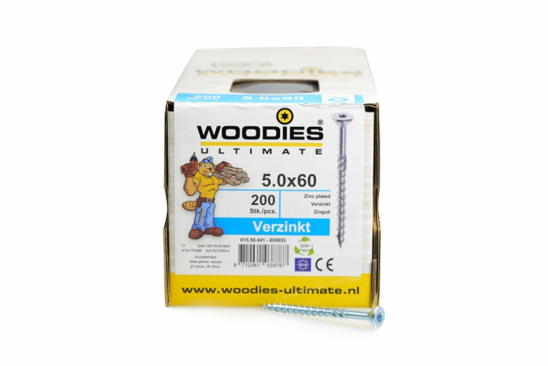 Woodies - Schroefverzinkt 5x60 mm product afbeelding