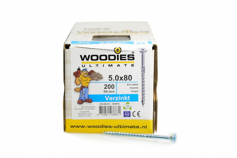 Woodies - Schroefverzinkt 5x80 mm product afbeelding