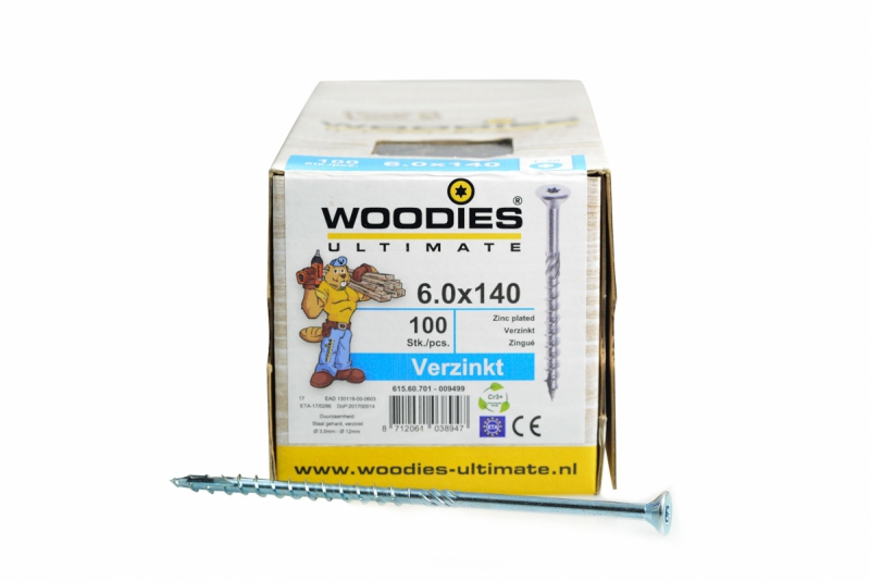 Woodies - Schroefverzinkt 6x140 mm product afbeelding