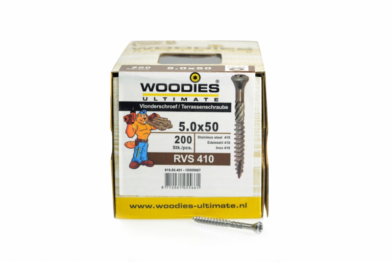 Vlonderschroef 5x50mm per 200 stuks product afbeelding